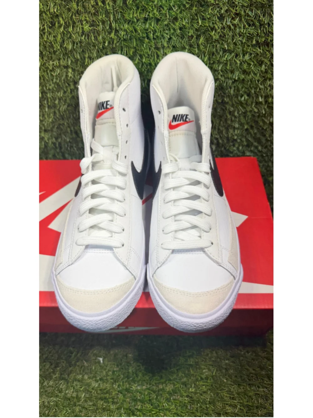 Nike Blazer Mid '77 GS White Black 5.5Y DA4086-100 w/ Box #Z06 x8